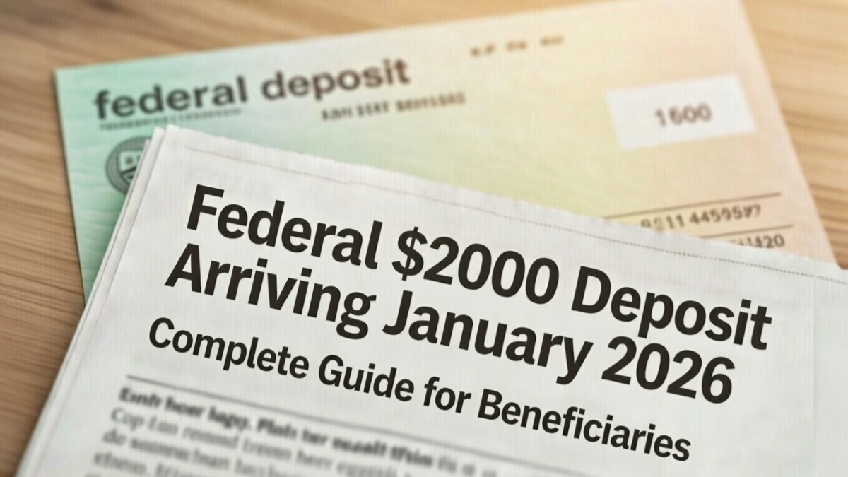 Federal $2,000 Deposit Arriving January 2026