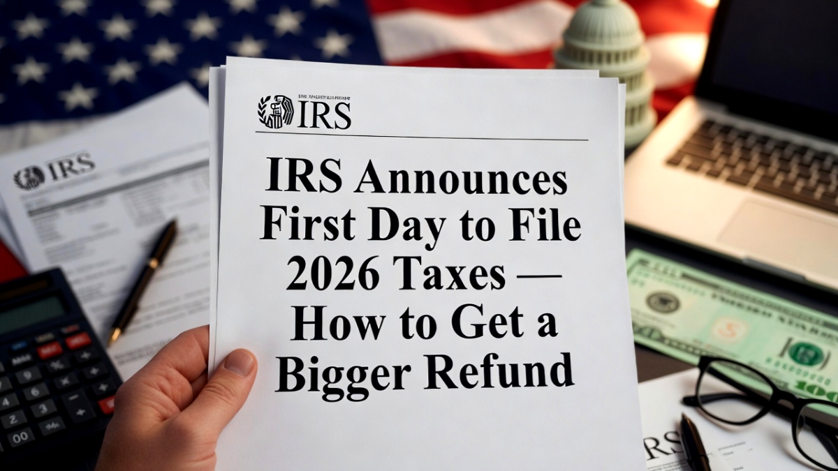 IRS Announces First Day to File 2026 Taxes