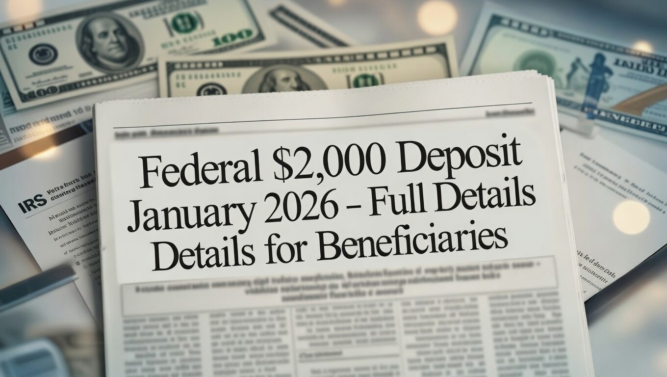Federal $2,000 Deposit January 2026