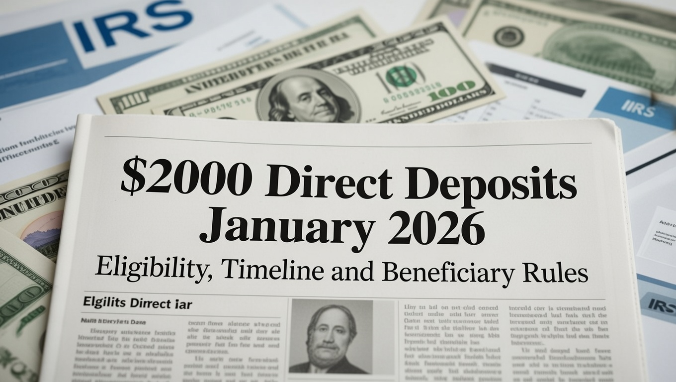 $2000 Direct Deposits January 2026 Eligibility