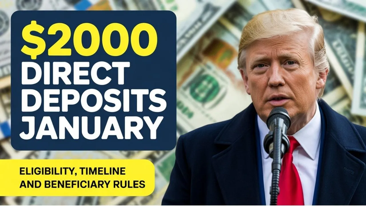 IRS Announces $2,000 Direct Deposit for January 2026