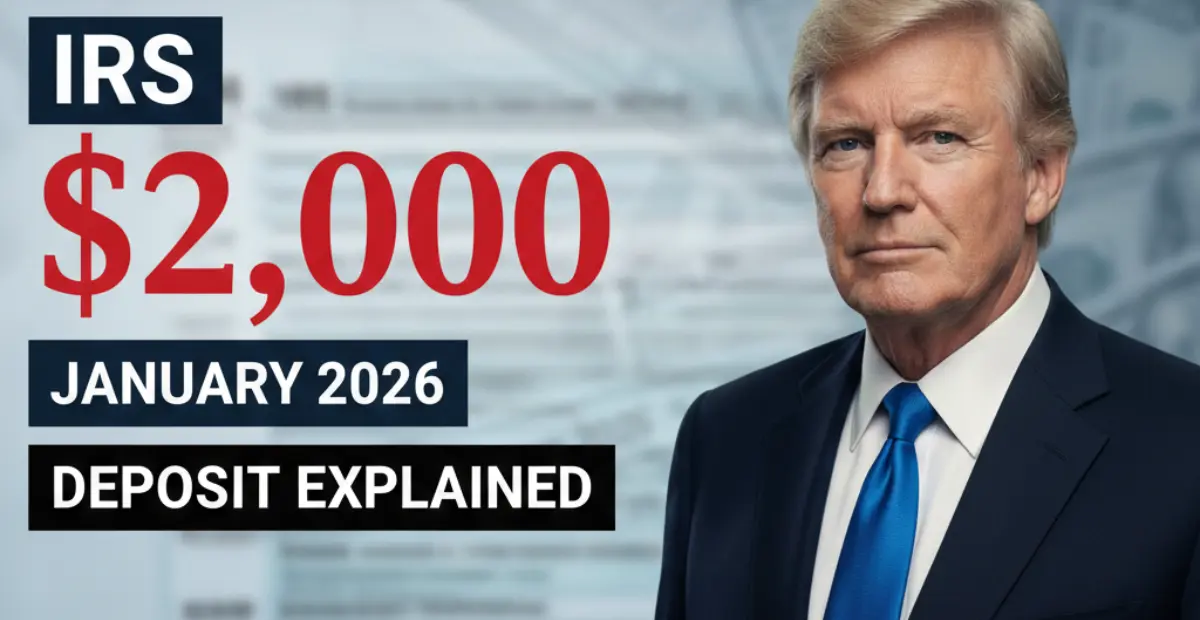 IRS Announces $2,000 Direct Deposit for All in January 2026