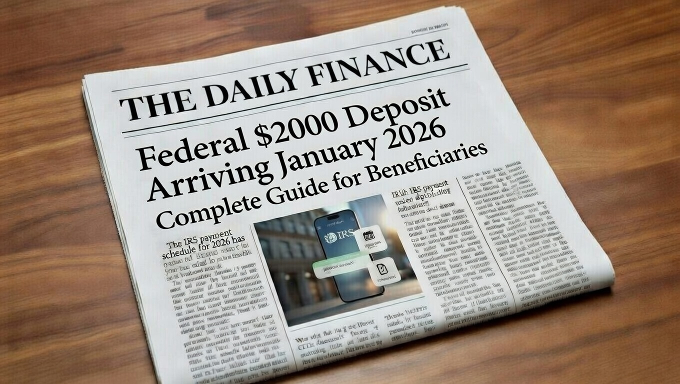 Federal $2000 Deposit Arriving January 2026
