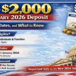 Internal Revenue Service $2,000 January 2026 Deposit
